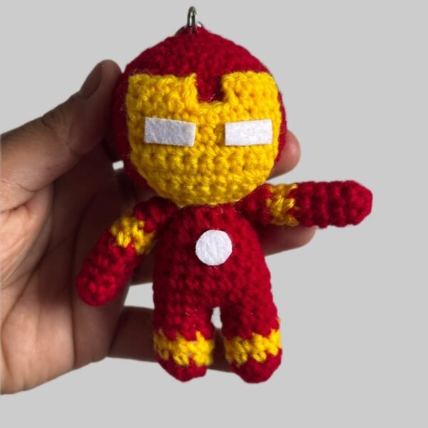 Crochet Iron Man Keychain